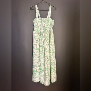 NWT J. Crew reimagined 100% cotton tank, Mary dress, lime, cherry blossom.